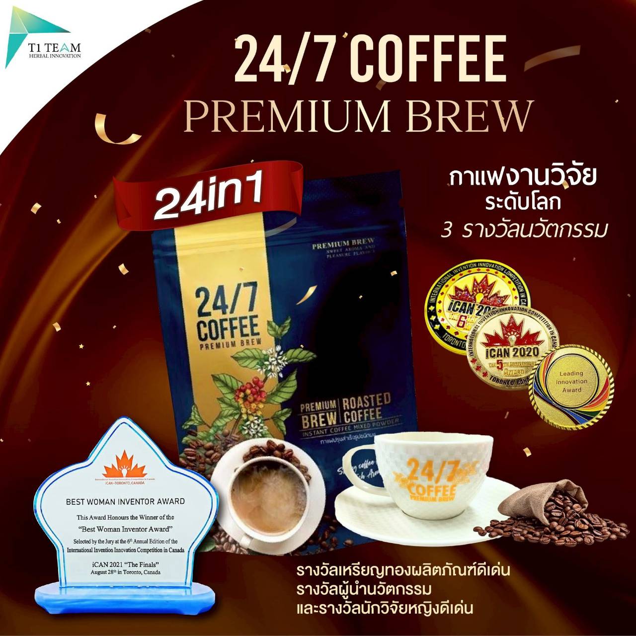 กาแฟอร่อยหนึ่งเดียวในไทย 3 รางวัลระดับโลก.